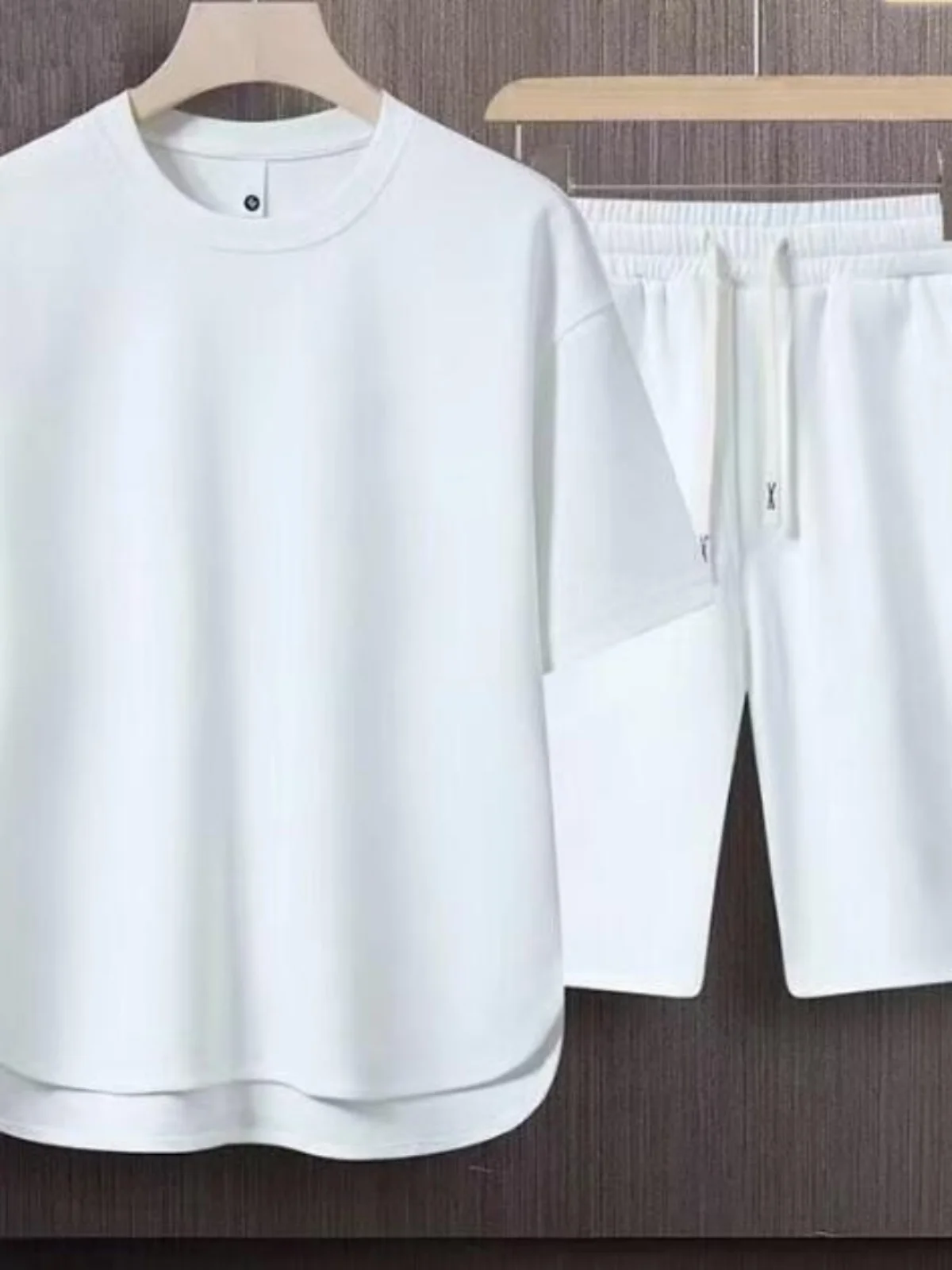 

Новый молодежный спортивный комплект High Street, повседневная спортивная одежда для подростков, футболка ort Sve и orts, одежда для пар из полиэфирного волокна