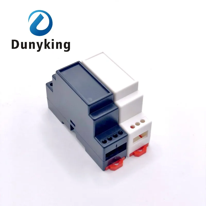 1PC DIN Rail PLC Supply rail electrical shell safety barrier isolation module plastic shell 4-17-1: 88X24*59MM