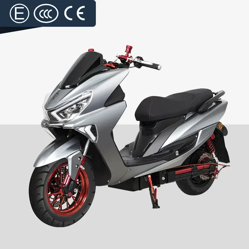 EEC COC High Speed Powerful moto electrica 72v 3000W Dual 20ah lithium Battery Adult Racing Sport moped Electric Motorcycle