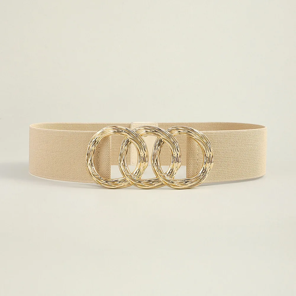 ファッションシンプルなバックルウエストベルト弾性ベルト衣類アクセサリーウエストシール韓国スタイルウエストストラップ多用途