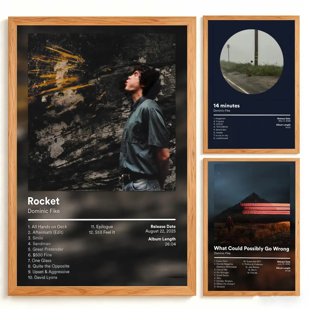 Singer Dominic Fike Album Poster Decorative Wall Art Print for Living Room Bedroom Study Office Café Home Decor Unique Gift