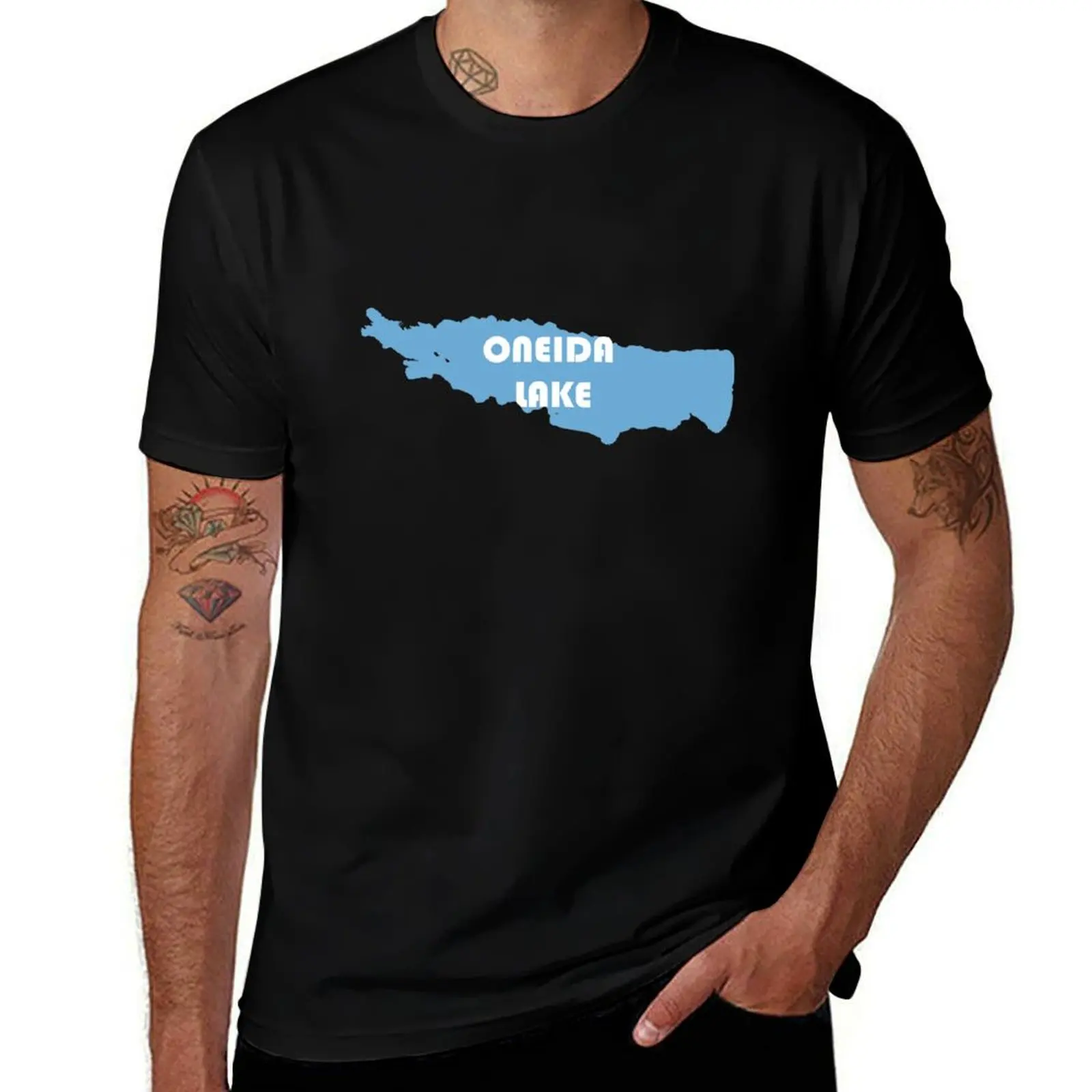 Oneida Lake, New York, Syracuse T-Shirt Simple Graphic Design T-Shirt