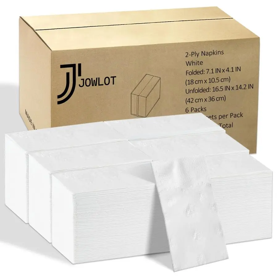

Napkins, 2Ply 900 Count Paper Dinner Napkins, White Napkins Bulk for Wedding Party Bathroom and Everyday Use 16.5 X 14.2