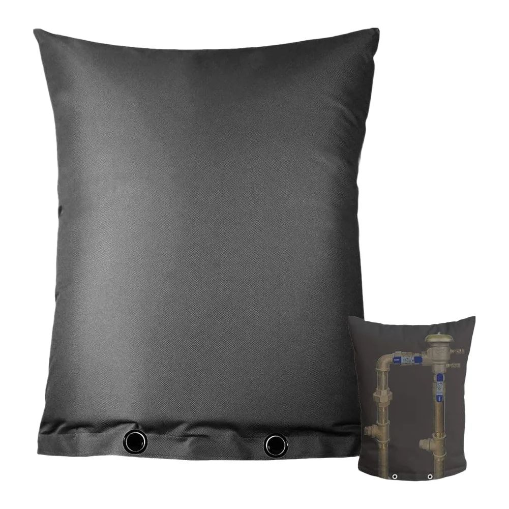 Insulation Cover for Backflow Preventer Pipes with Multi Layer Thermal Barrier and Metal Loop Security Sizes 43 to 63cm