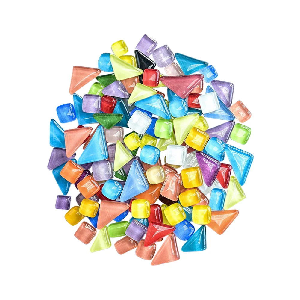 1 قطعة 1 حقيبة من المواد الحرفية الفسيفسائية الزجاج Diy بها بنفسك مجوهرات زهرية ديكور اليدوية توريد الحرف بقع قطع الزجاج