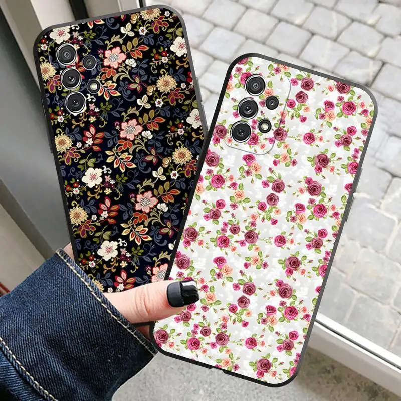 Flower Rose Phone Case For Samsung S20 Lite S22 S30 Ultra S21 Fe S10 S9 E Plus Macia Soft Silicone Cover