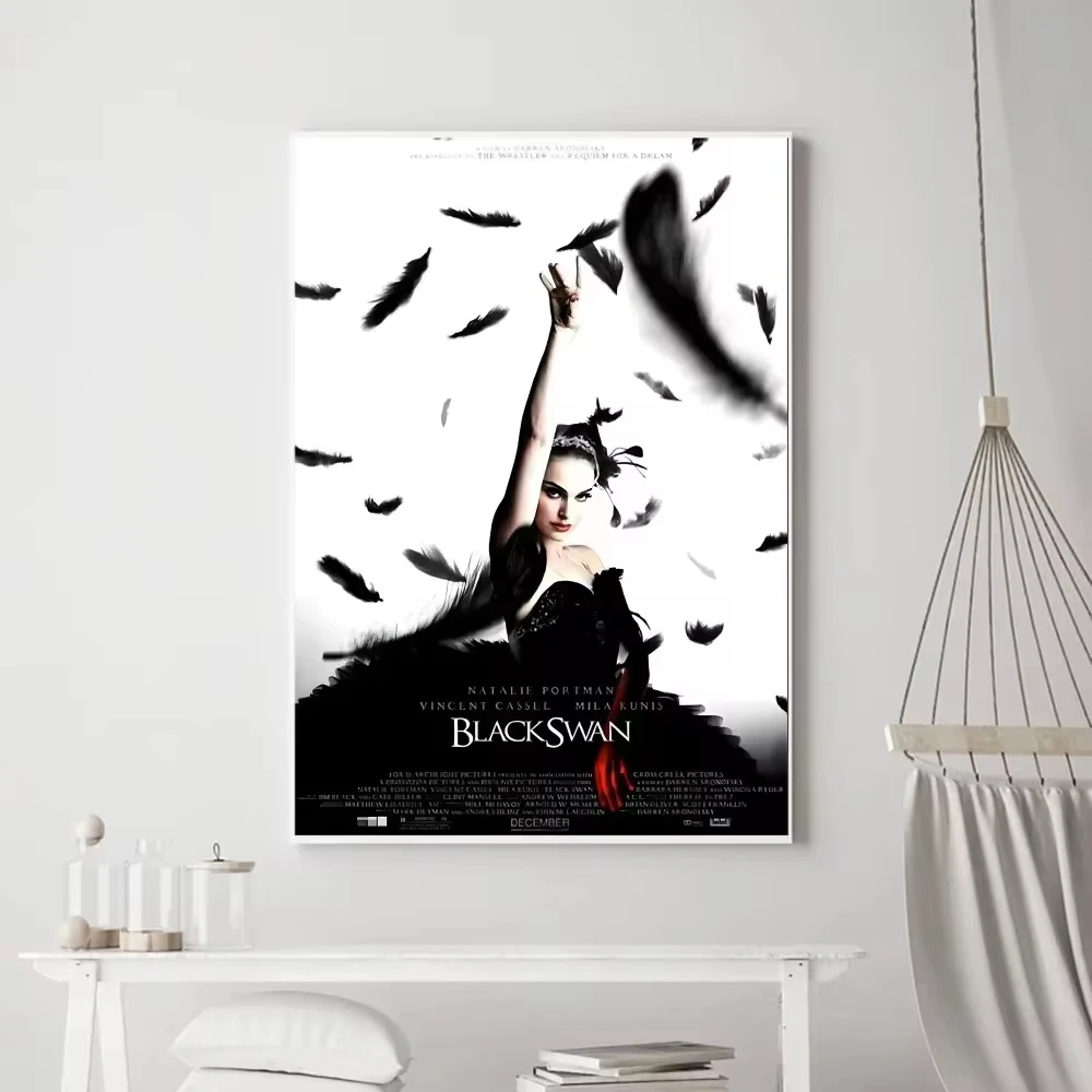 ملصق ناتاشا البجعة السوداء ، مطبوعات عتيقة ، لوحة قماشية ، ملصق حائط ، فن ، منزل ، حمام ، مطبخ ، ملحقات بار ، فيلم #3