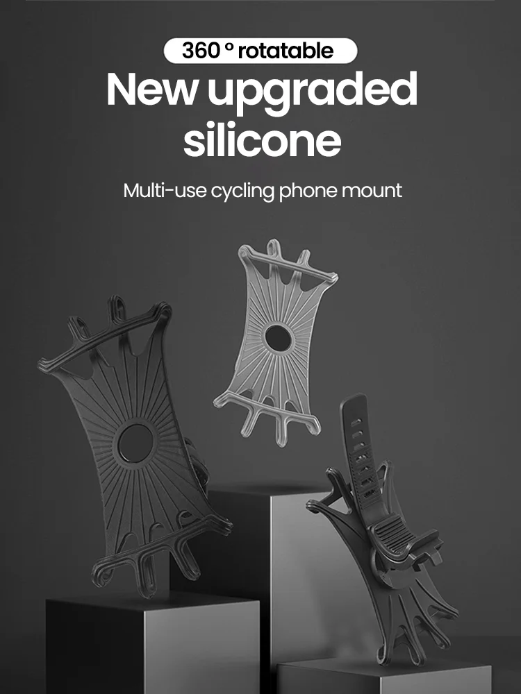 AliExpress olaf 360 Rotatable Mobile Phone Bicycle Motorcycle Holder Silicone Bicycle Navigation Holder Support Stand For iPhone Samsung Xiaomi