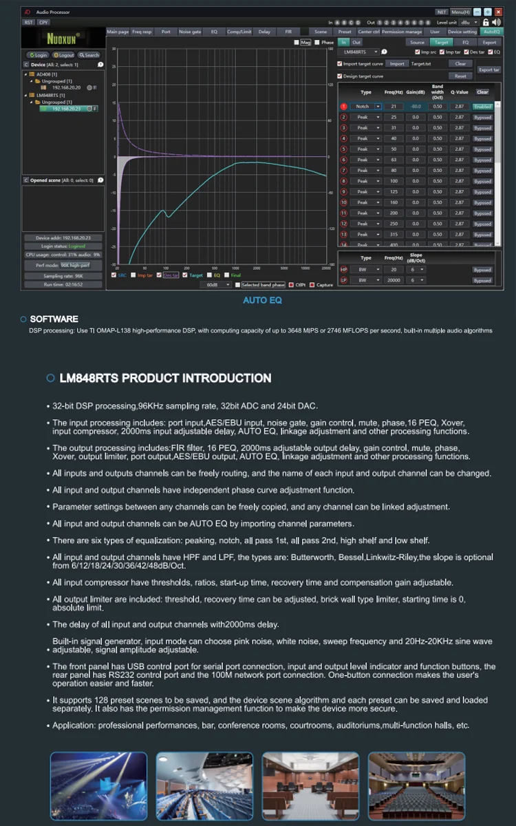 Picture 6: Digital Professional Audio System Audio 3 In 6 Out Processor Tweeter Speaker Subwoofer Line Array