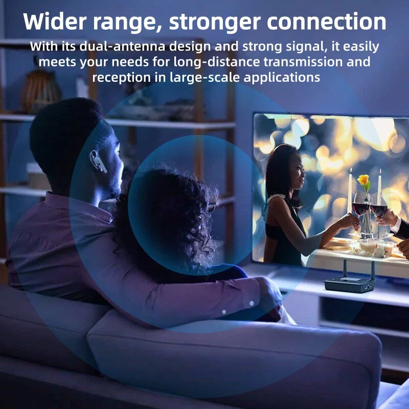 

B03+ Wireless Bluetooth Transmitter Receiver AptX LL HD 3.5mm Aux Audio Bluetooth5.0 Adapter for TV PC Headphone with LCD Screen