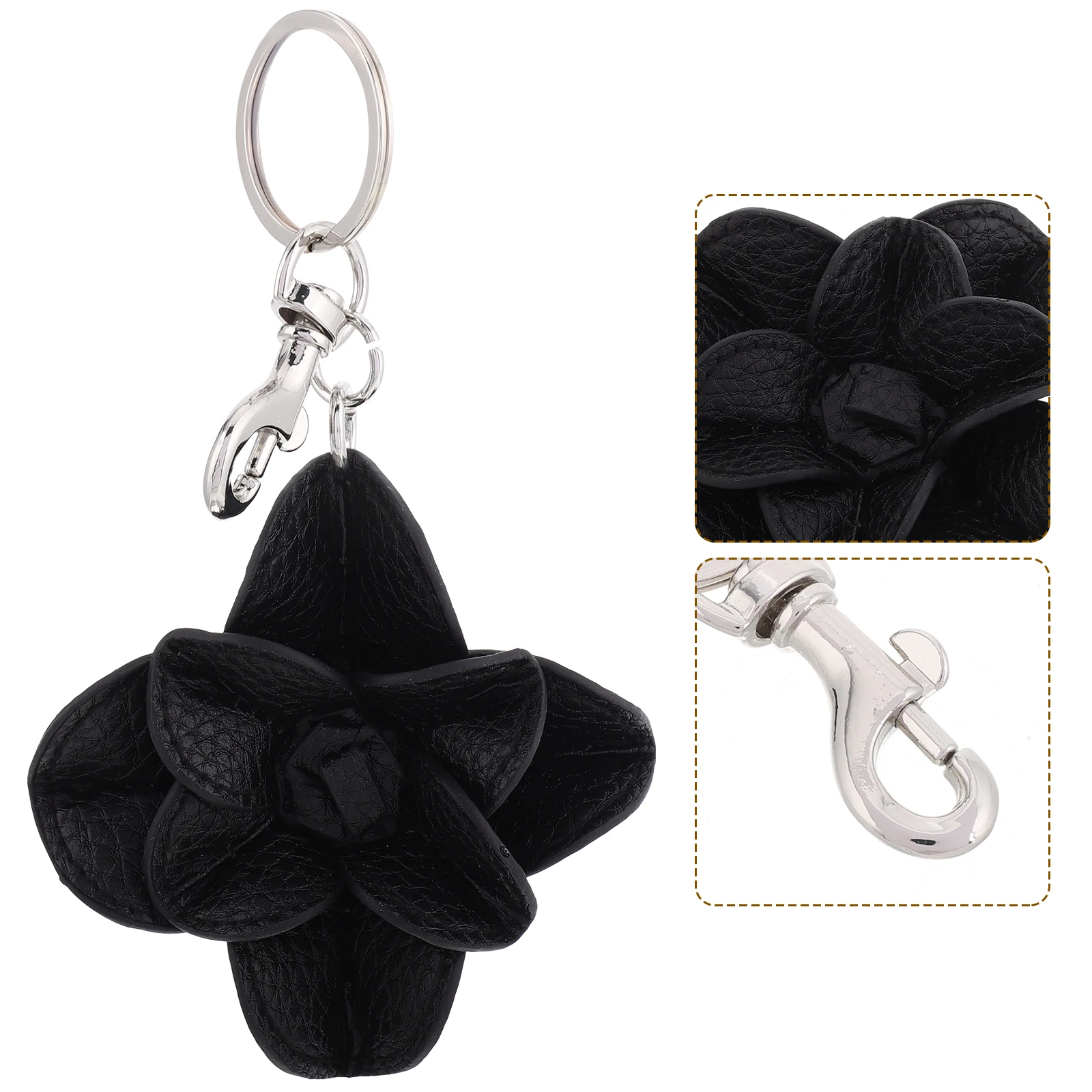 

Car Key Chain Backpack Keychains Cool Cute Artificial Creative Flower for Women Man Bag Charms Pendant Keyring Handbags