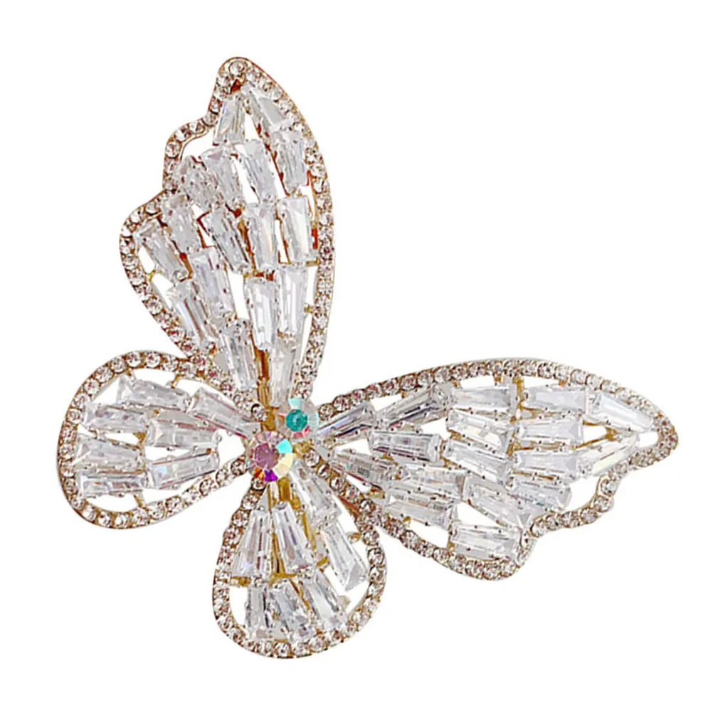 

Premium Zinc Alloy Rhinestone Butterflies Hairpins for Women Girls Elegant Spring Hair Accessories Party Banquet Daily Wear Gift