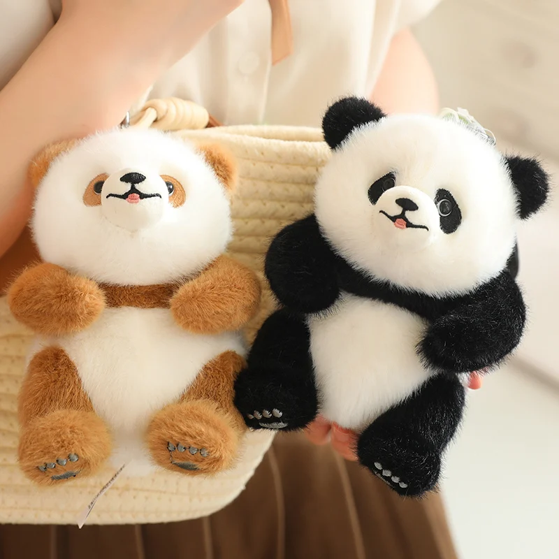 Porte-clés en peluche de style kawaii pour enfant, jouet en forme d'ours mignon, mini plus sombre comme Fubao Qizai beurre doux, pendentif cadeau