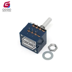 Originele Japan Alpen Potentiometer Rk27 5ka 10ka 20ka 50ka 100ka 250ka 500ka Volume Instelknop Rond Handvat 25Mm 6-Pin