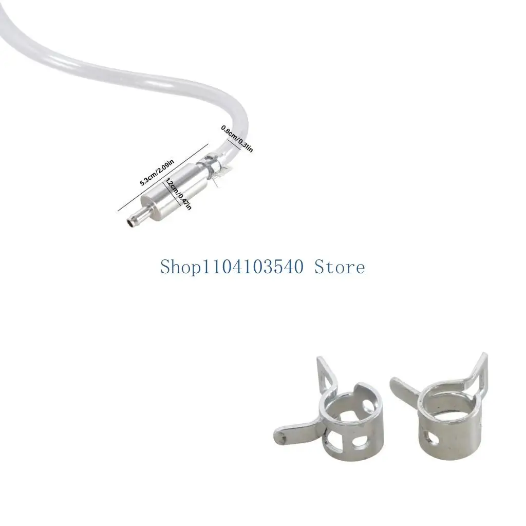 02DC Brake Fluid Bleeder Hose with One Way Not-Return Check Valves Car Vehicle Motorcycle Brake Clutch Bleeder Hose
