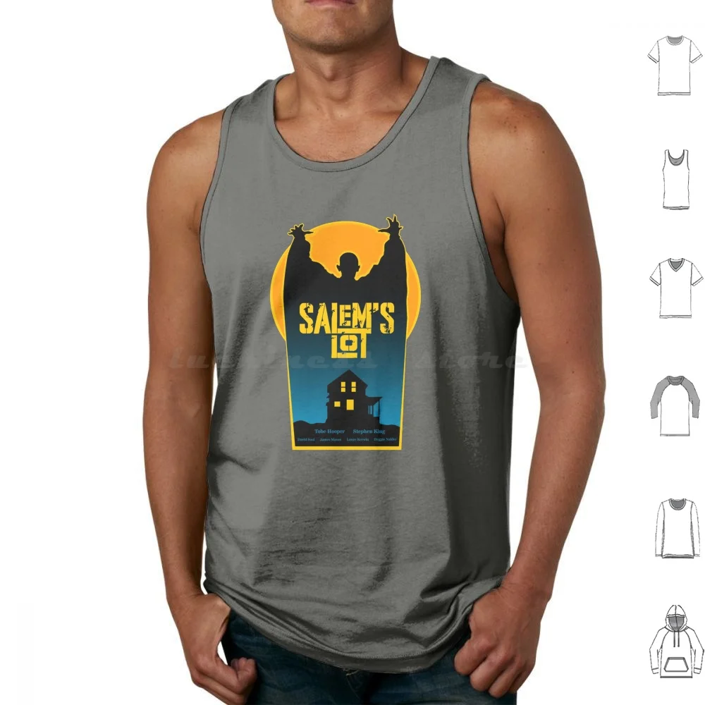 Camisetas sin mangas de Stephen King con estampado de Salems de algodón, lote de vampiros de terror, retrománeo oscuro, Salem, vampiro, películas clásicas aterradoras