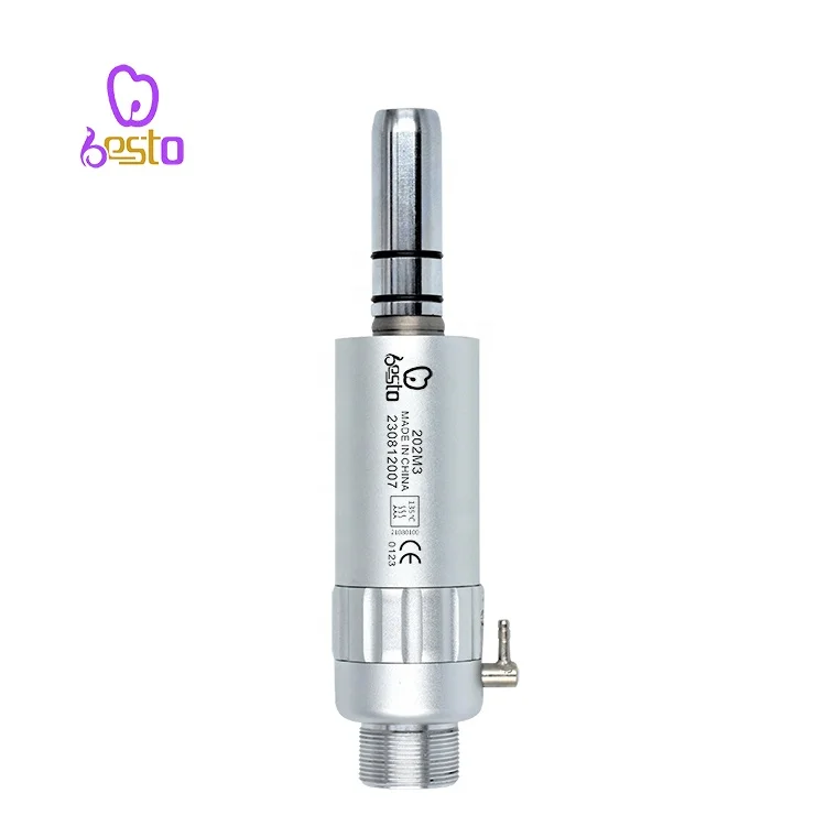 

den tal External Water Spray Air Motor Stainless Steel Low Speed Micromotor 2 Holes for den tal Chair and Handpiece