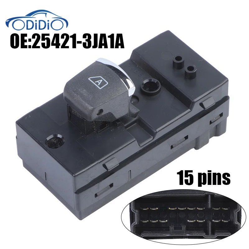 ODiDiO 254213JA1A 25421-3JA1A Rear Right Side Electric Power Window Master Switch Button For Infiniti QX60 JX35 Q50