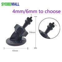 4mm 6mm 1/4 Screw Head Recorder DashCamera Holder Mount for Dji Action 2 Accesorios Adjustable Ball 3M Paste Base for Windshield