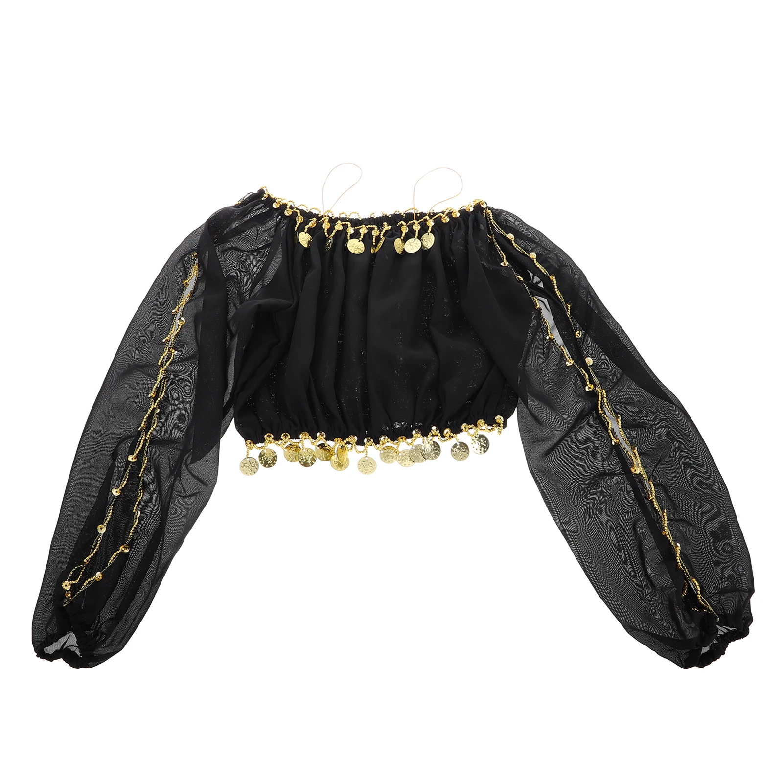 

Dance Costume Belly Dancing Accessory Dancer Performance Top Outfit Tops Costumes Women Long Sleeve Supply