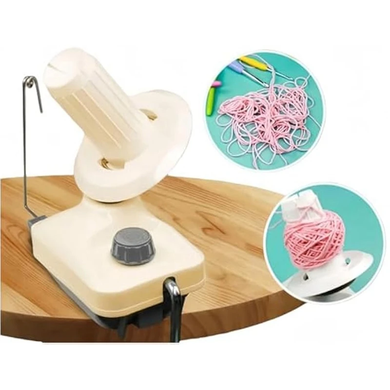 Yarn Winder Fiber Needle Craft Yarn Ball Winder Holder Hand Operated,Portable Package,Easy To Set Up And Use