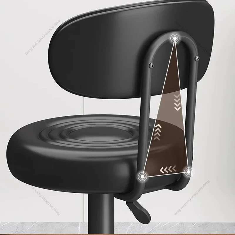 Swivel Luxury Bar Chairs Nordic High Stool Restaurant Modern Bar Chairs Reception Italian Design Bar Furniture Cadeiras LLBC view 4