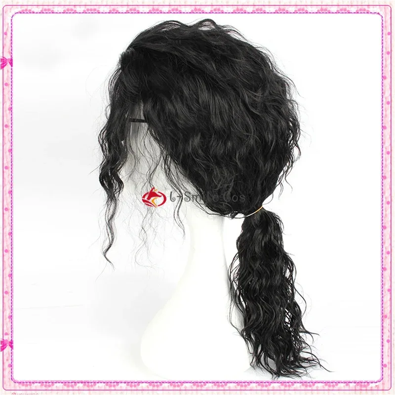 Gafas de pelo largo y rizado negro Michael Jackson de alta calidad, adecuadas para fiestas de Halloween y Navidad