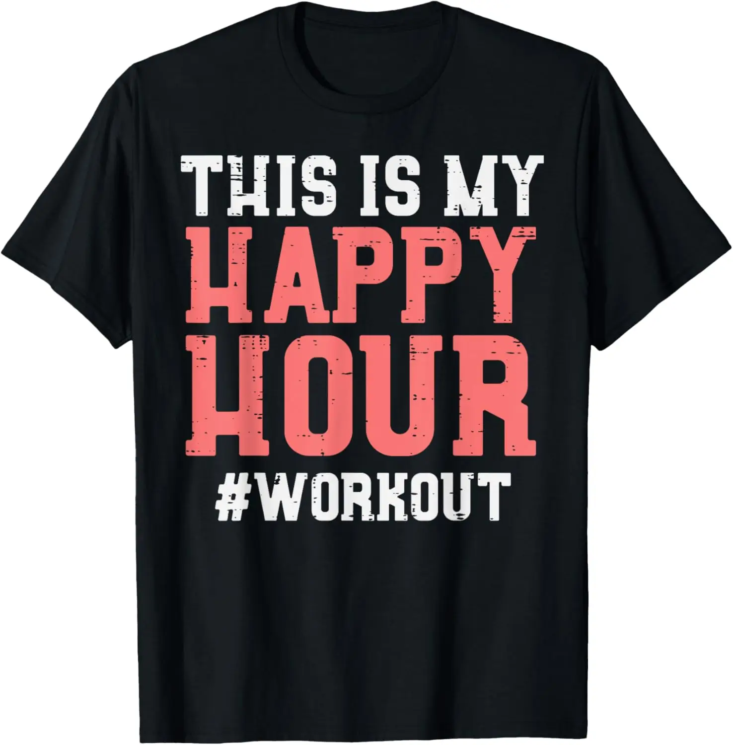 

Футболка This Is My Happy Hour Workout Cool Gym Fitness для мужчин и женщин