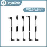 FeiyuTech SCORP 5-in-1 Camera Control Cable Kit – USB-C to Multi, Micro, Mini, DC2.5mm, TRS3.5mm for Gimbals, Sony, Canon, Nikon