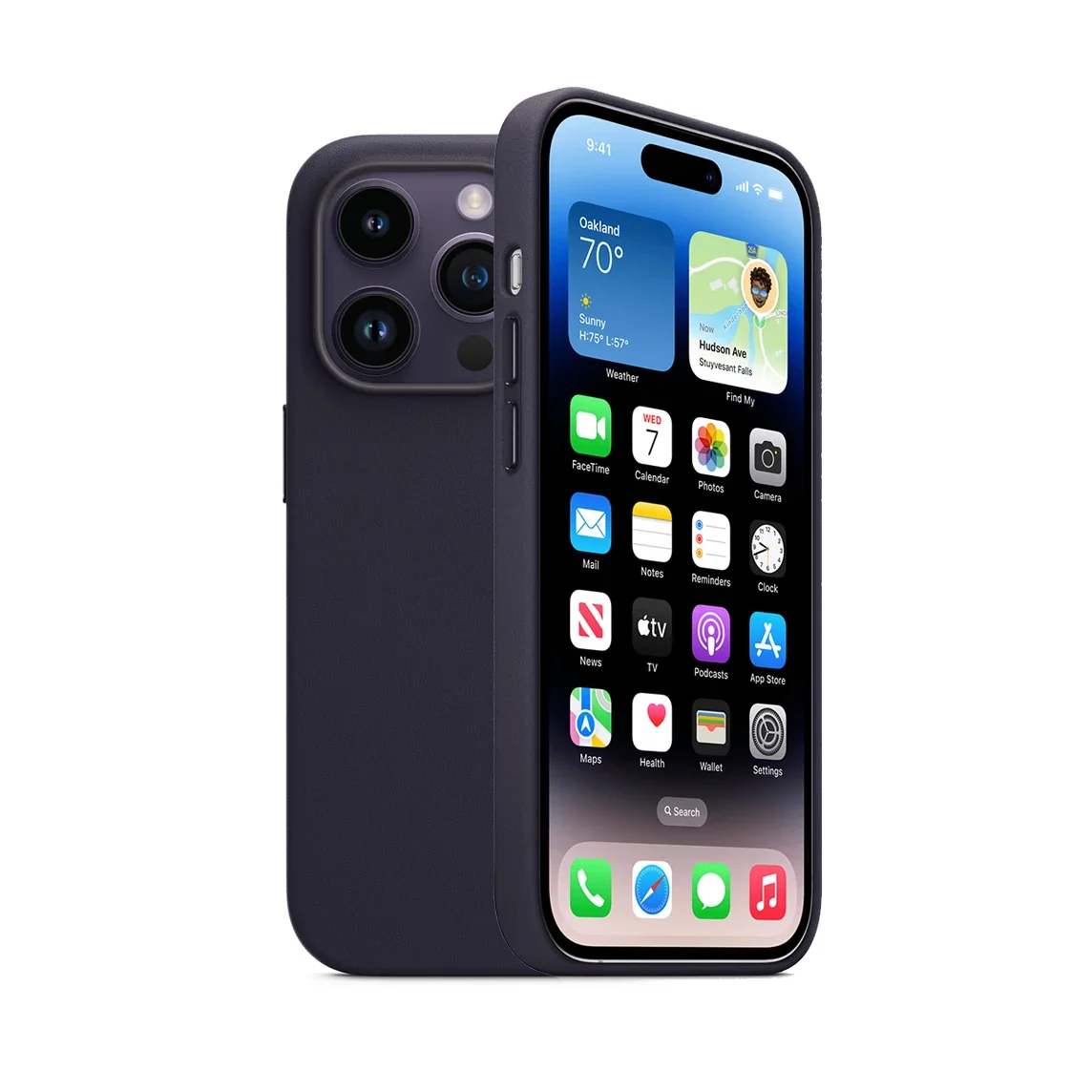 حافظة أبل الأصلية Magsafe حافظة جلدية مغناطيسية لهاتف آيفون 14 برو ماكس 14 بلس حافظة شحن لاسلكي 14 برو غطاء حماية من السقوط