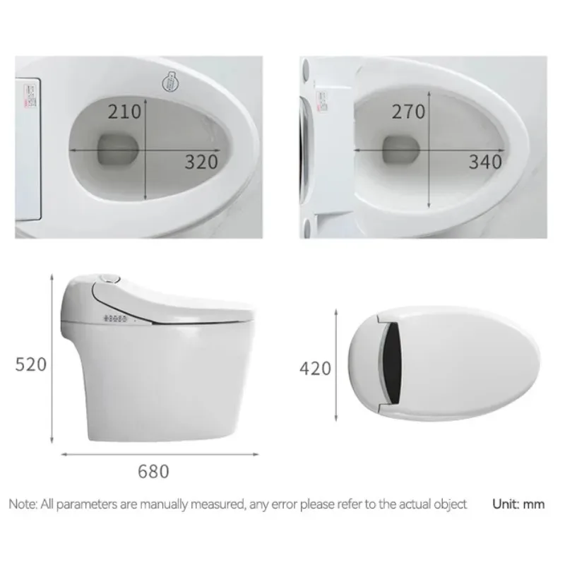 

High End Automatic Flush Sanitary Ware Automatic Toilet Bowl Bathroom Water Closet Wc Smart Toilet for Home Hotel