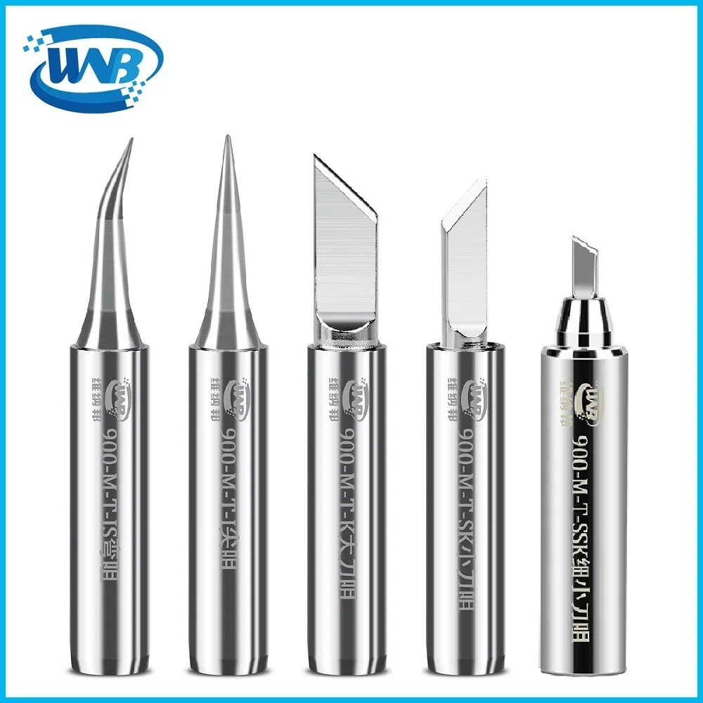 WNB Lead-Free Copper Aluminum Alloy Soldering Iron Tip Constant-Temperature 900M-T Inside Heat Welding Tips BGA Soldering Tools