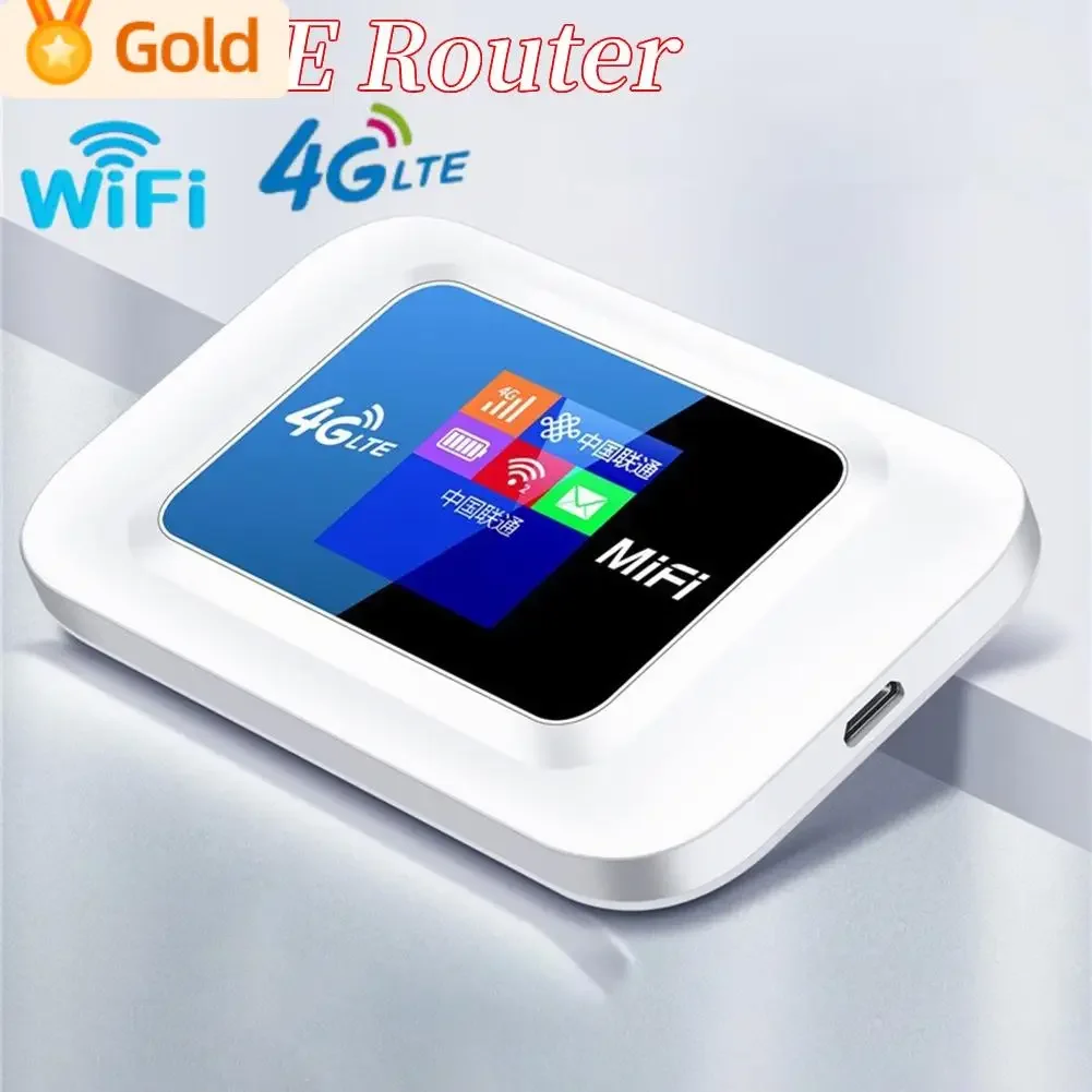 150Mbps 4G LTE Router Wifi Display LCD a colori Modem portatile Slot per scheda Sim ripetitore Router Pocket WiFi Hotspot batteria integrata