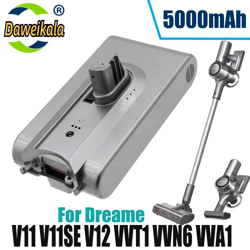 

For Dreame vacuum cleaner V11 V12 VVT1 VVN6 battery Mijia Dreame 25.2V 5000mah lithium battery