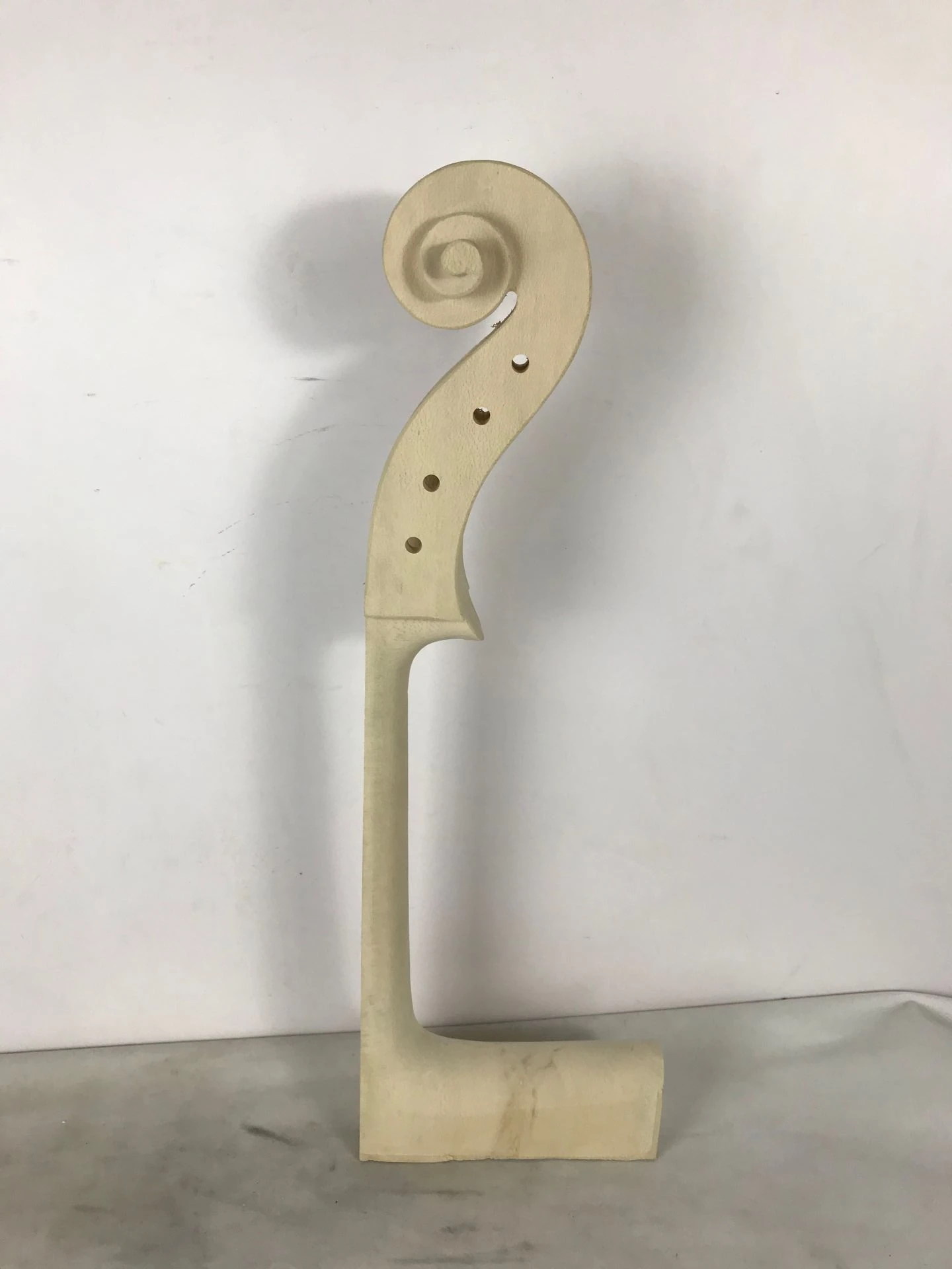 Professional Maple White Cello Neck, High Quality, Hand Carved, 4/4 Cello Head, Solid Wood, Student, 1Pc