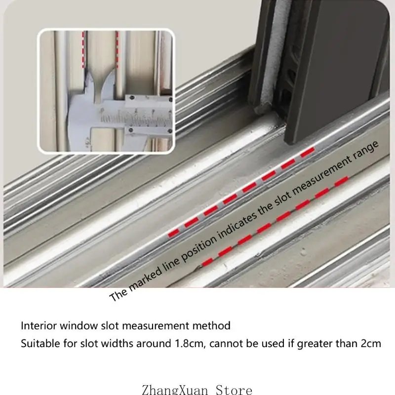 Schwarze Gummi-Schiebefensterbarriere mit flexiblem Schienenprofil 3XUF – Detail 2