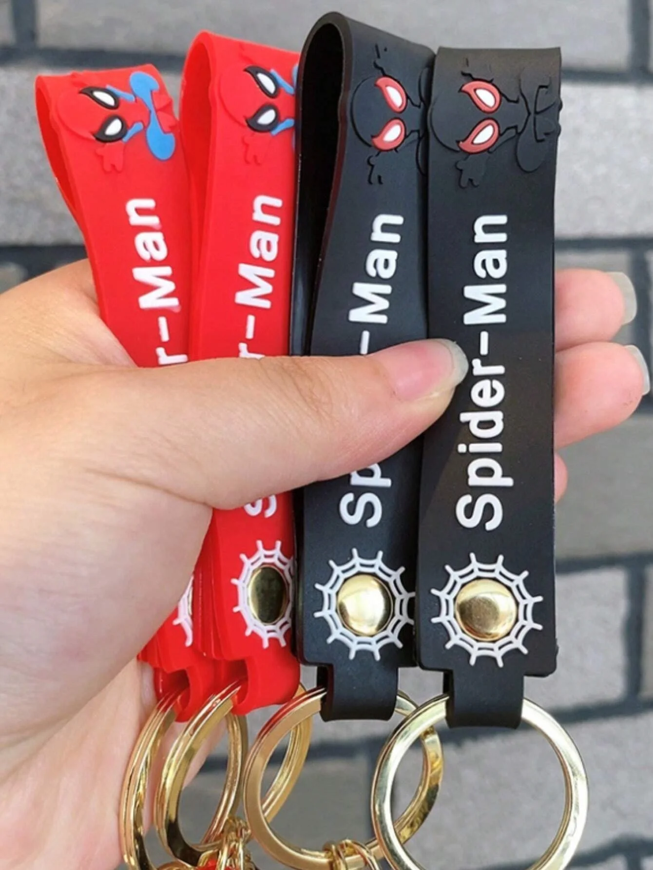 1pc Superheld Spidermanes Sleutelhangers Cartoon Spider Man Pop Sleutelhangers Avengers Anime Figuur Hanger Sleutelhouder