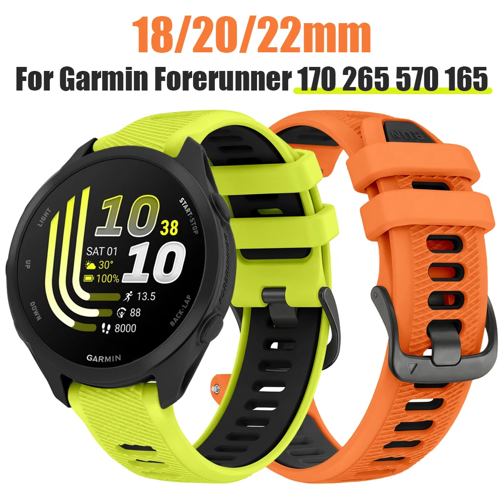 �y�Z�[�����z18mm 20mm 22mm �X�|�[�c�V���R���X�g���b�v �K�[�~�� Venu 4 3S 3 2/Forerunner 70 170 570 265 265S 255 165/Vivoactive 6 5 4 �E�H�b�`�o���h�p