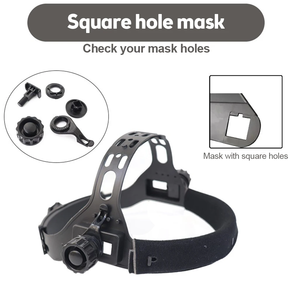 Welding Welder Mask Adjustable Plug-in Headband For Solar Auto Darkening Welding Helmet Accessories Tool Square/Round Holes