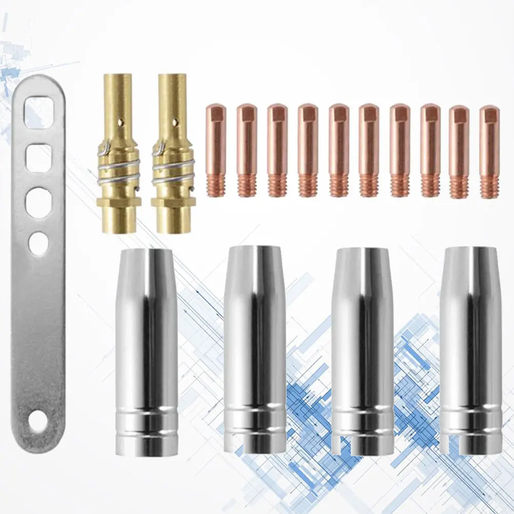 

1Set 15Ak Welding Accessories Set Electric Welding Nozzle Connecting Rod Gas Shielded Torch Handle Compatible