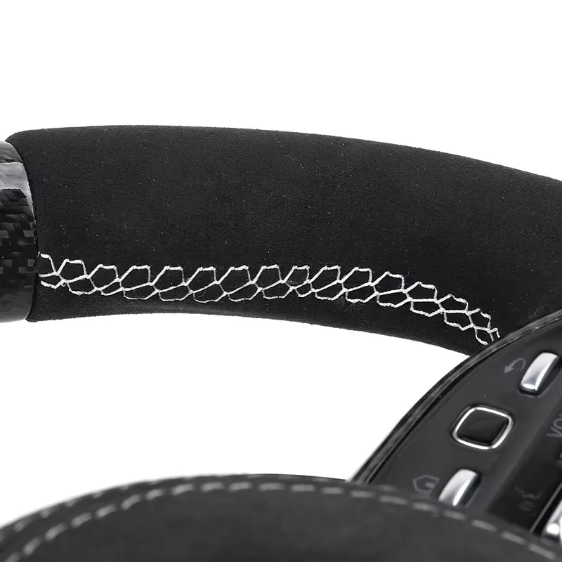 【2025】 نصف عجلة قيادة من ألياف الكانتارا لسيارة Mercedes Benz AMG GL X164 X166 GLC X253 C253 GLS X167 G Wagon W463 G63