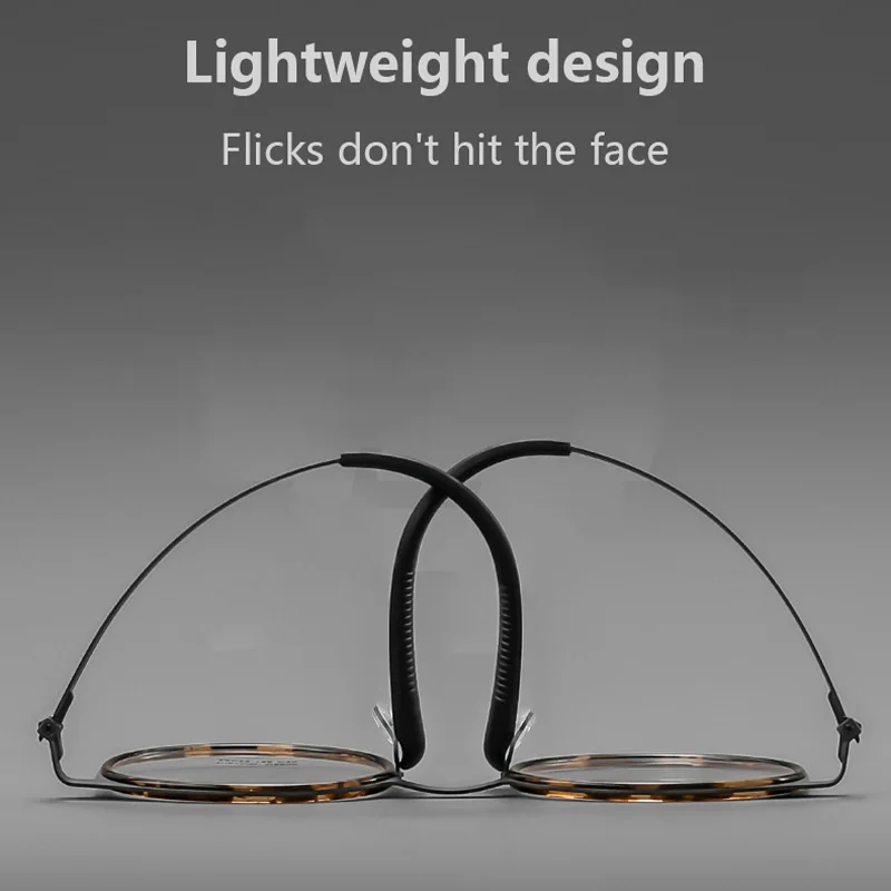 Retro Ronde Mannen Bril Frame Optische Computer Bril Anti Blauwe Ray Tr90 Titanium Optische Bril
