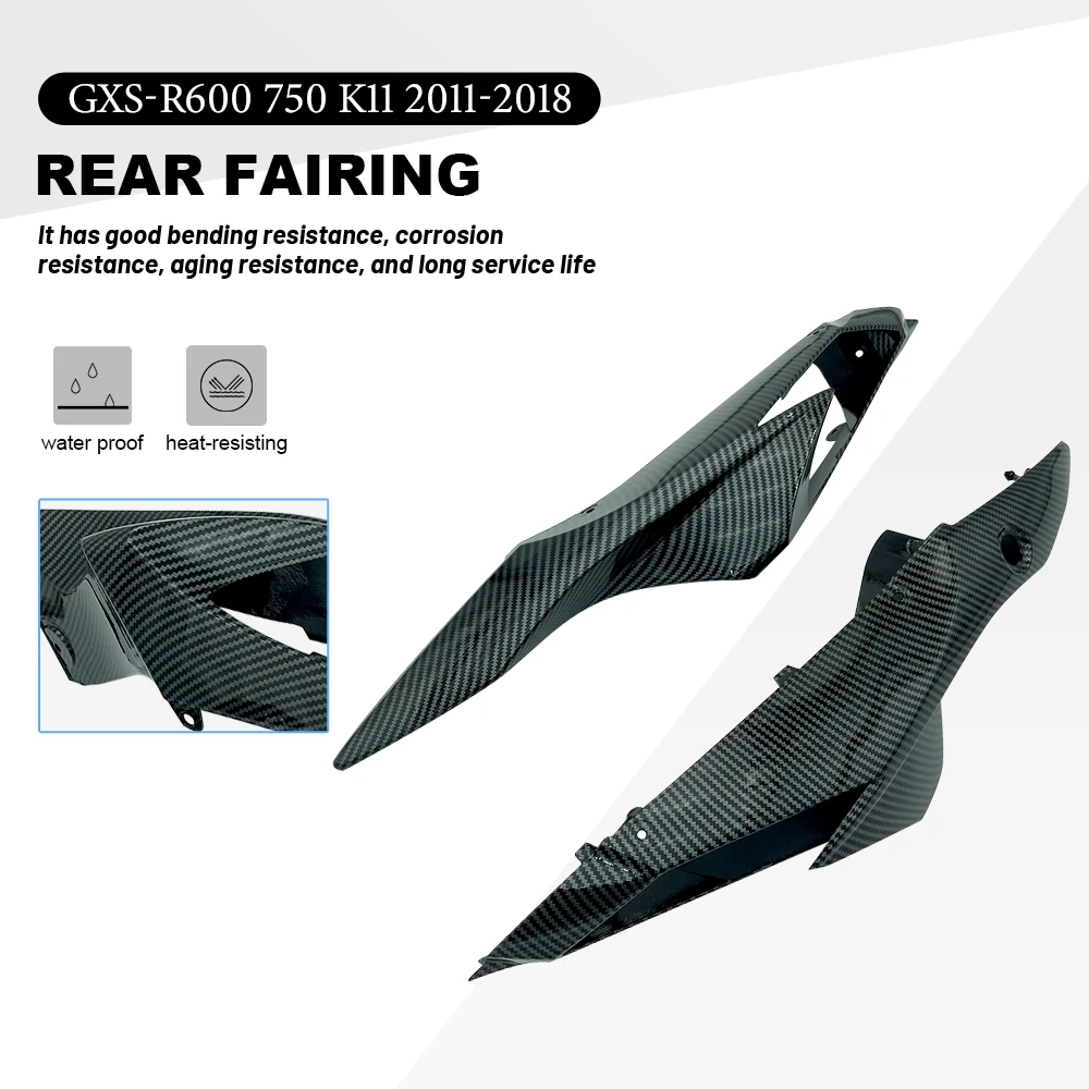 

Motorcycle Rear Seat Side Fairings ABS Carbon Paint For Suzuki GSX-R600 GSXR600 GSX R750 GSX-R750 GSX R600 750 K11 2011-2018