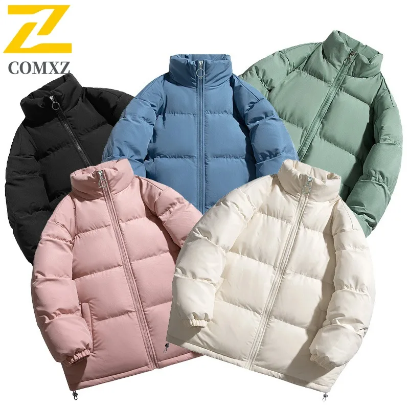 

COMXZ Man Autumn Winter Plus Velvet Fashion Vintage Trend Jacket Male Casual All Match Cotton Coat Clothing Comfort Streetwear