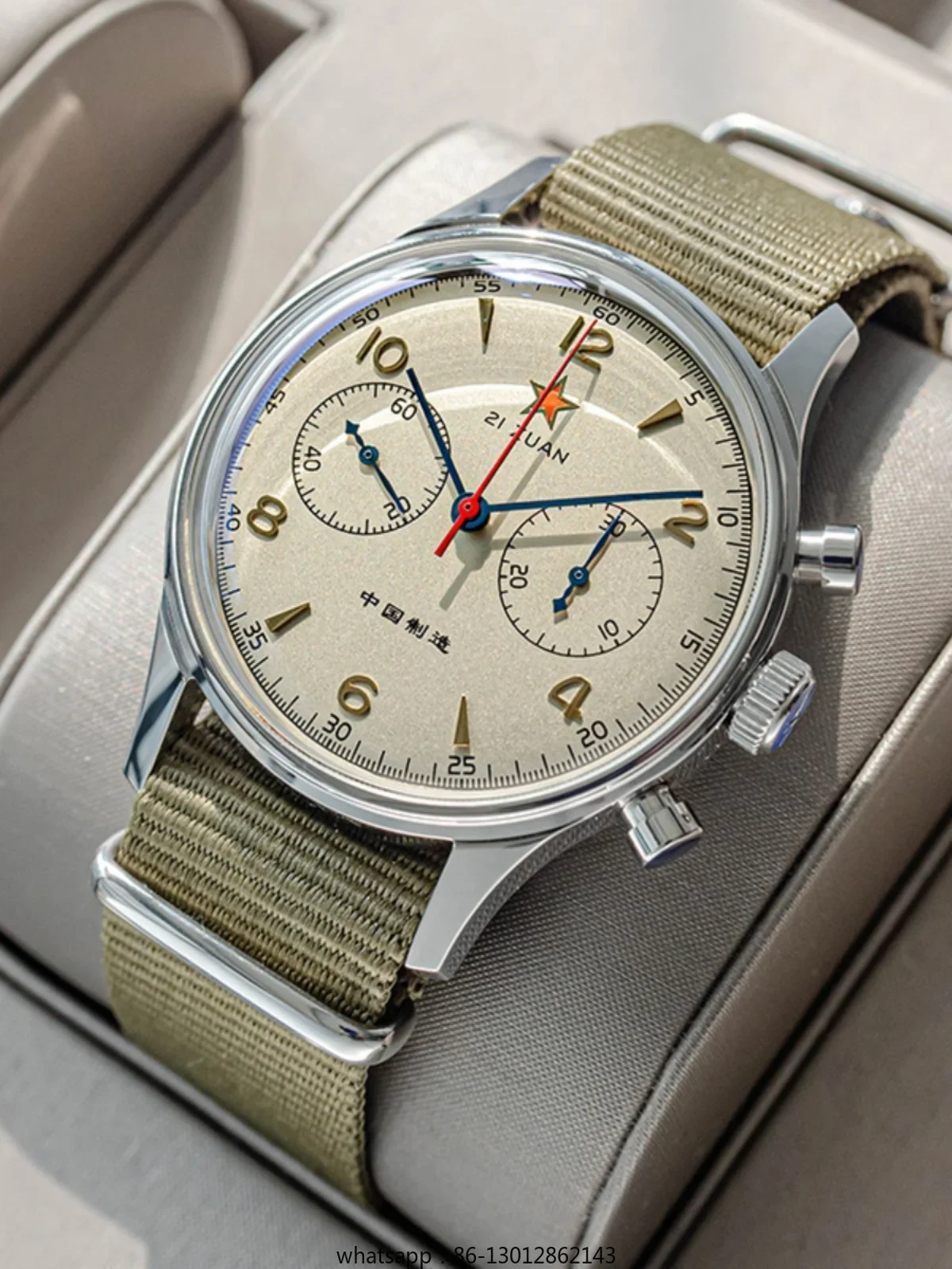 

1963 Pilot code watch ST19 Tianjin movement mechanical large dial waterproof men's watch