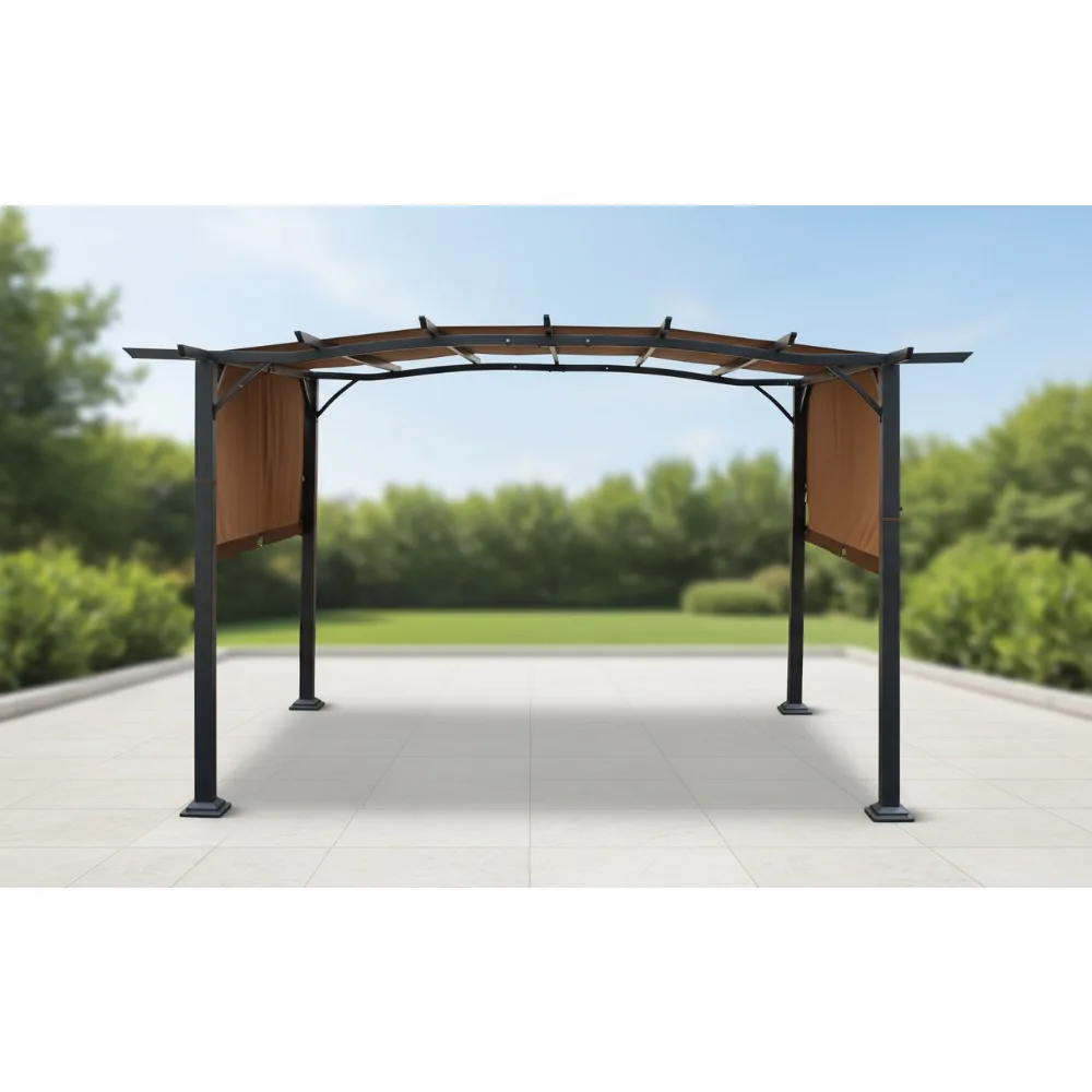 

Universal Replacement Pergola Canopy Cover - UPF 50+ Water Resistant Retractable Sun Shade for Outdoor Patio Garden