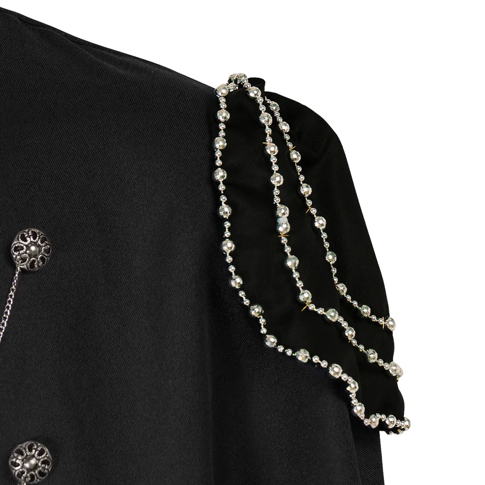 Medieval Gothic Cloak Medieval European Retro Royal Hooded Costumes for Men and Women.