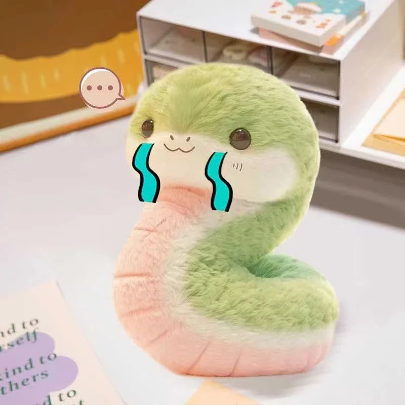 25CM Kawaii Snake Baby Plush Doll Valentine\'s Day Gift Cute Little Snake Animal Series Toy for Girlfriend