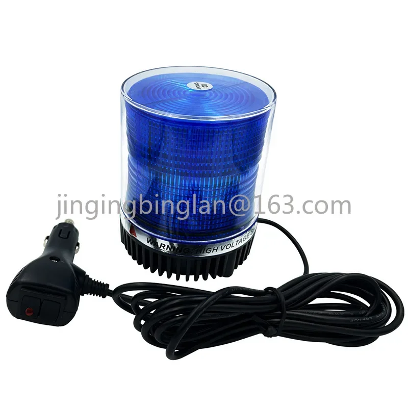 12W vehicle rotating flash alarm light flashing light sound and light alarm 12V/24V signal warning magnetic top-2