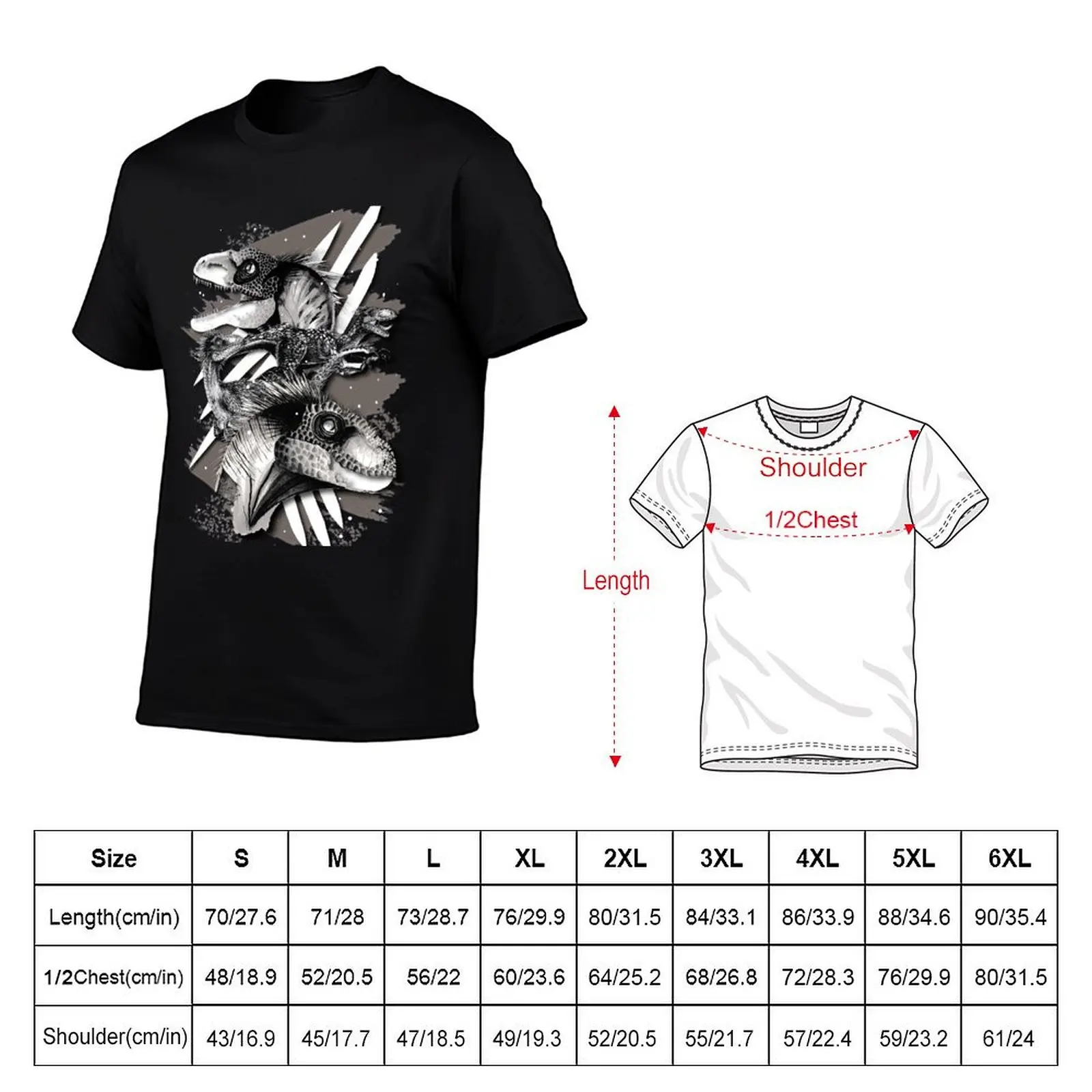 Velociraptors (Dinosaurs) T-Shirt vintage graphic tee Funny t-shirts t shirts for men pack